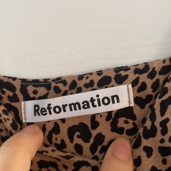 Reformation Marlowe Mini dress in Bengal cheetah print, size M - Picture 2 of 5